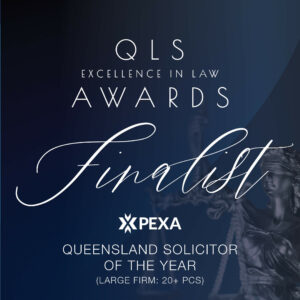 Tim Quirk Finalist Queensland Solicitor of the Year QLS Awards