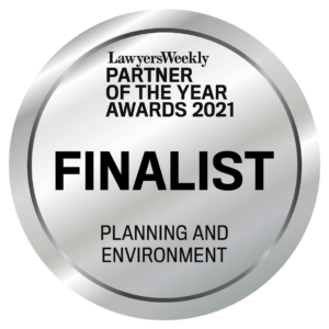 Tim Quirk Finalist Planning and Environment Partner of the Year 2021